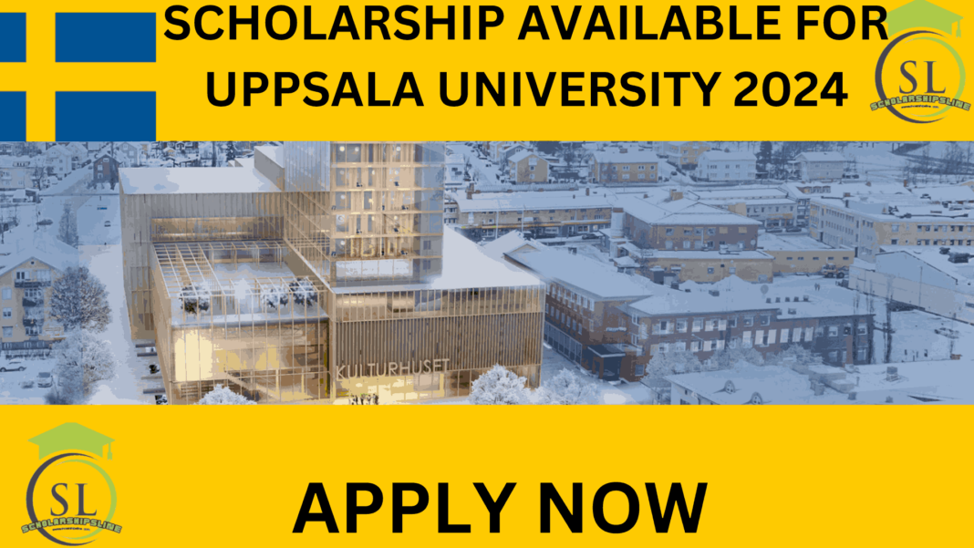 Scholarship available for Uppsala University 2024. The Uppsala University Scholarship is intended for individuals with academic promise