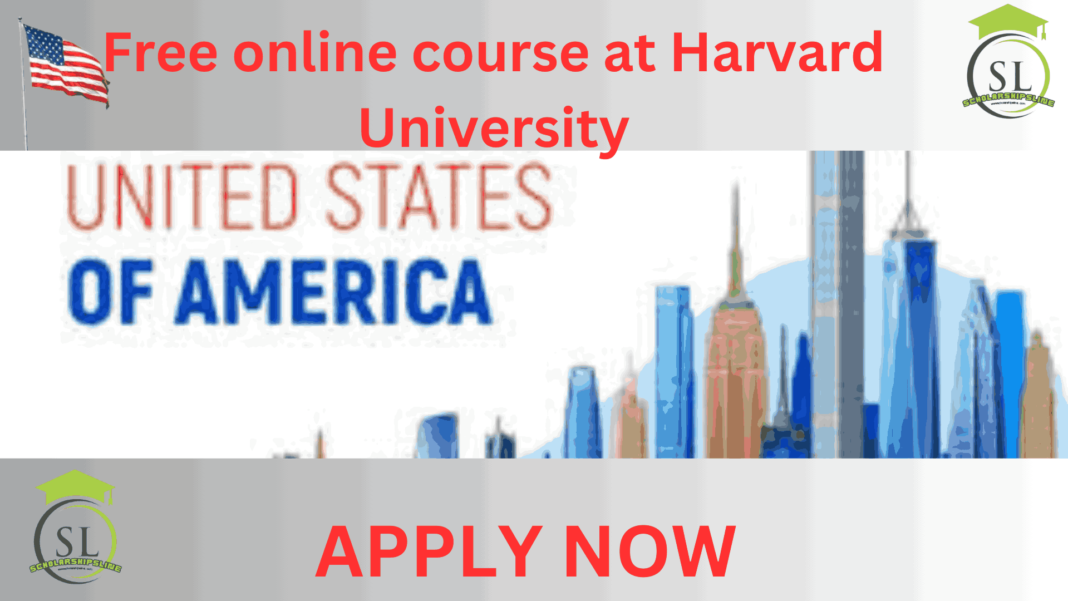 Free online course at Harvard University