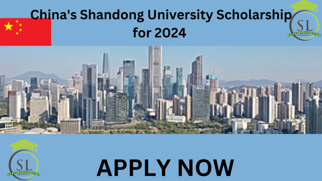 China's Shandong University Scholarship for 2024