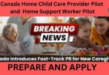 Canada Home Child Care Provider Pilot and Home Support Worker Pilot Canada Home Child Care Provider Pilot and Home Support Worker Pilot