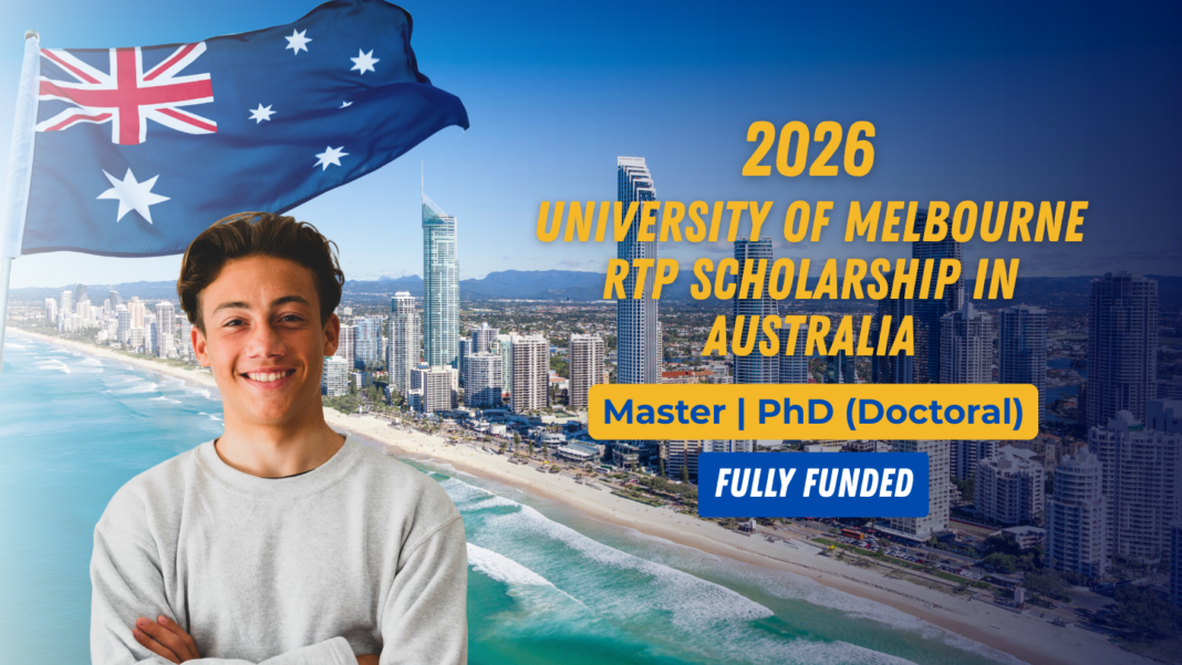 University of Melbourne RTP Scholarship in Australia